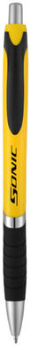 Кулькова ручка Turbo, колір жовтий, суцільний чорний - 10671304- Фото №2