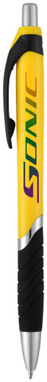 Кулькова ручка Turbo, колір жовтий, суцільний чорний - 10671304- Фото №3
