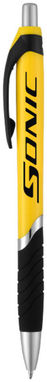 Кулькова ручка Turbo, колір жовтий, суцільний чорний - 10671304- Фото №4