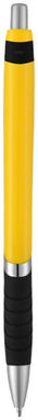 Кулькова ручка Turbo, колір жовтий, суцільний чорний - 10671304- Фото №5