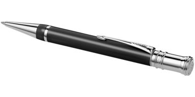 Кулькова ручка Duofold Premium, колір суцільний чорний, срібний - 10674601- Фото №5