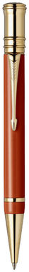 Кулькова ручка Duofold Premium, колір червоний, золотий - 10674603- Фото №4