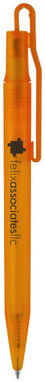 Кулькова ручка Huron, колір помаранчевий прозорий - 10677504- Фото №3