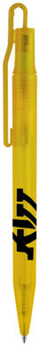 Кулькова ручка Huron, колір прозорий жовтий - 10677505- Фото №2