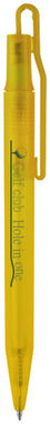 Кулькова ручка Huron, колір прозорий жовтий - 10677505- Фото №3