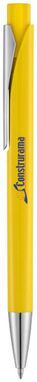 Кулькова ручка Pavo, колір жовтий - 10677605- Фото №2