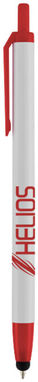 Кулькова ручка-стилус Milford, колір білий, червоний - 10677902- Фото №2