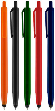 Шариковая ручка-стилус Norfolk, цвет темно-синий - 10678001- Фото №4