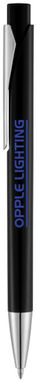Кулькова ручка Pavo, колір суцільний чорний - 10678400- Фото №2