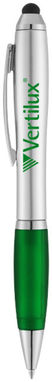 Шариковая ручка-стилус Nash, цвет серебряный, зеленый - 10678502- Фото №2