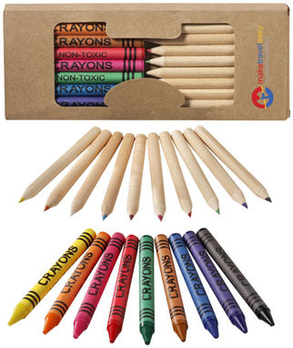 Набір з 19-ти олівців, колір натуральний - 10678800- Фото №3