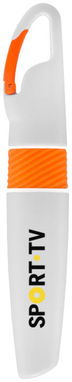 Маркер с карабином Picasso, цвет белый, оранжевый - 10678902- Фото №2