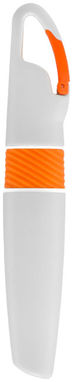 Маркер с карабином Picasso, цвет белый, оранжевый - 10678902- Фото №4