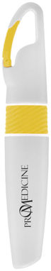 Маркер з карабіном Picasso, колір білий, жовтий - 10678903- Фото №2