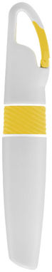 Маркер з карабіном Picasso, колір білий, жовтий - 10678903- Фото №3