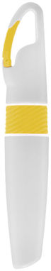 Маркер з карабіном Picasso, колір білий, жовтий - 10678903- Фото №4