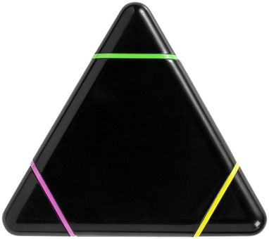 Треугольный маркер Bermuda, цвет сплошной черный - 10679000- Фото №3