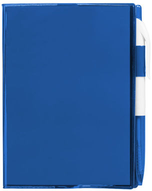 Блокнот Paradiso з ручкою, колір синій прозорий - 10679300- Фото №3