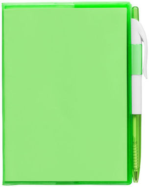 Блокнот Paradiso з ручкою, колір зелений прозорий - 10679302- Фото №4