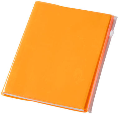 Блокнот Escape А5, колір помаранчевий прозорий - 10679404- Фото №1