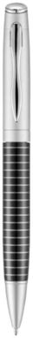 Шариковая ручка Averell, цвет сплошной черный, серебряный - 10680200- Фото №4