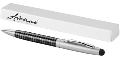 Шариковая ручка-стилус Averell, цвет сплошной черный, серебряный - 10680300- Фото №1