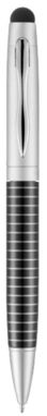 Шариковая ручка-стилус Averell, цвет сплошной черный, серебряный - 10680300- Фото №4