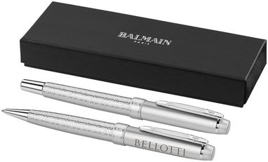 Подарунковий набір ручок, колір срібний - 10680500- Фото №2