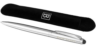 Шариковая ручка-стилус, цвет хром - 10681700- Фото №2