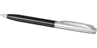 Шариковая ручка, цвет сплошной черный, серебряный - 10681801- Фото №5