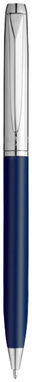 Шариковая ручка, цвет темно-синий, серебряный - 10681803- Фото №4