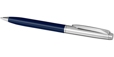 Шариковая ручка, цвет темно-синий, серебряный - 10681803- Фото №5