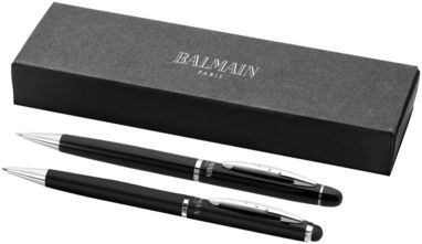 Подарочный набор ручек, цвет сплошной черный - 10682800- Фото №1