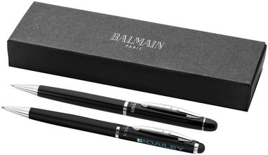 Подарунковий набір ручок, колір суцільний чорний - 10682800- Фото №2