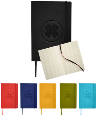Классический блокнот с мягкой обложкой, цвет лайм - 10683004- Фото №5