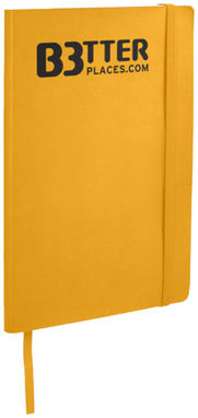 Классический блокнот с мягкой обложкой, цвет желтый - 10683006- Фото №2