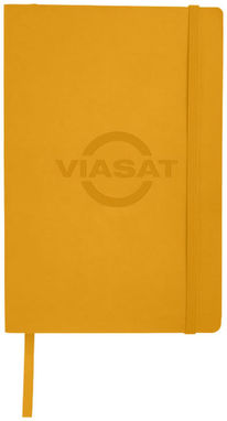 Классический блокнот с мягкой обложкой, цвет желтый - 10683006- Фото №3