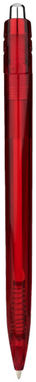 Шариковая ручка Swindon, цвет красный прозрачный - 10685502- Фото №3