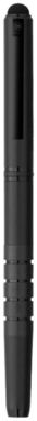 Кулькова ручка-стилус Fiber, колір суцільний чорний - 10686600- Фото №4