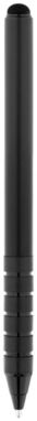 Кулькова ручка-стилус Fiber, колір суцільний чорний - 10686600- Фото №5