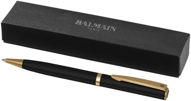 Шариковая лаковая ручка, цвет сплошной черный - 10688400- Фото №1