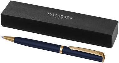 Шариковая лаковая ручка, цвет синий - 10688401- Фото №1
