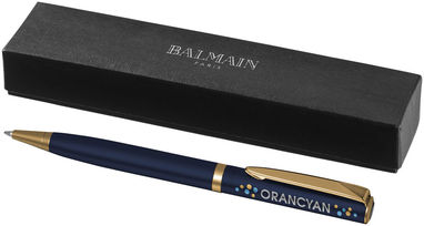 Шариковая лаковая ручка, цвет синий - 10688401- Фото №2