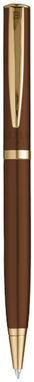Шариковая лаковая ручка, цвет коричневый - 10688402- Фото №3