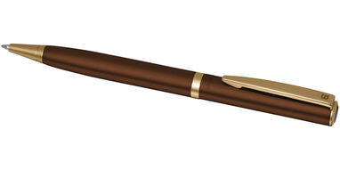Шариковая лаковая ручка, цвет коричневый - 10688402- Фото №4