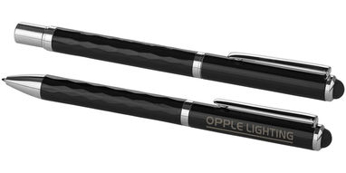 Набір ручок Alden Duo, колір суцільний чорний - 10688600- Фото №2