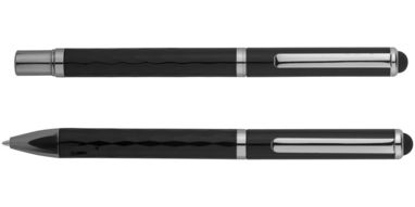 Набір ручок Alden Duo, колір суцільний чорний - 10688600- Фото №3