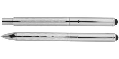 Набір ручок Alden Duo, колір срібний - 10688601- Фото №3