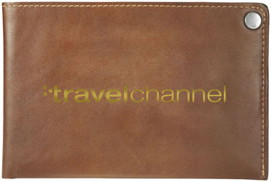 Бумажник из натуральной кожи, цвет коричневый - 10689000- Фото №3