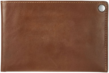Бумажник из натуральной кожи, цвет коричневый - 10689000- Фото №5